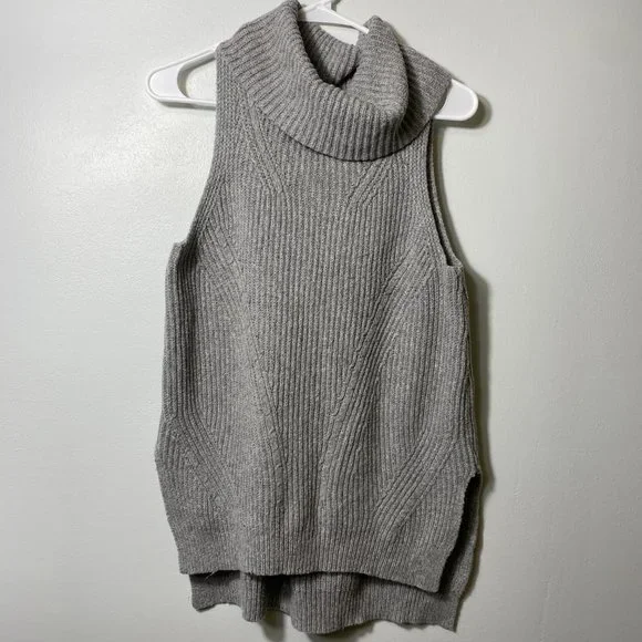 Anthropologie Angel of the North Cowl Neck Sleeveless Sweater - Picture 2 of 9